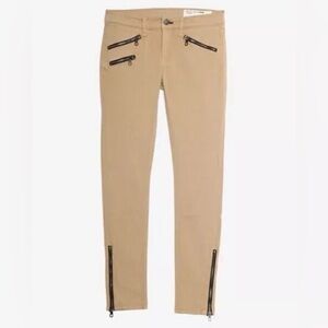 Rag &‎ Bone FOR INTERMIX USA🇺🇸MADE Timmy Moto Zipper Pant Dark Khaki Size 27